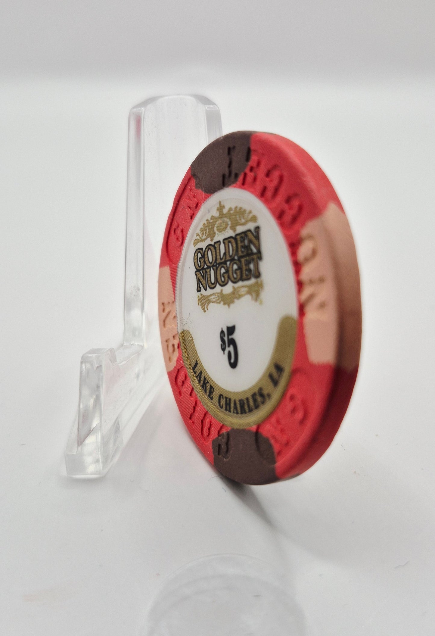 Golden Nugget Hotel Casino Lake Charles Louisiana 2014 $5 Casino Chip