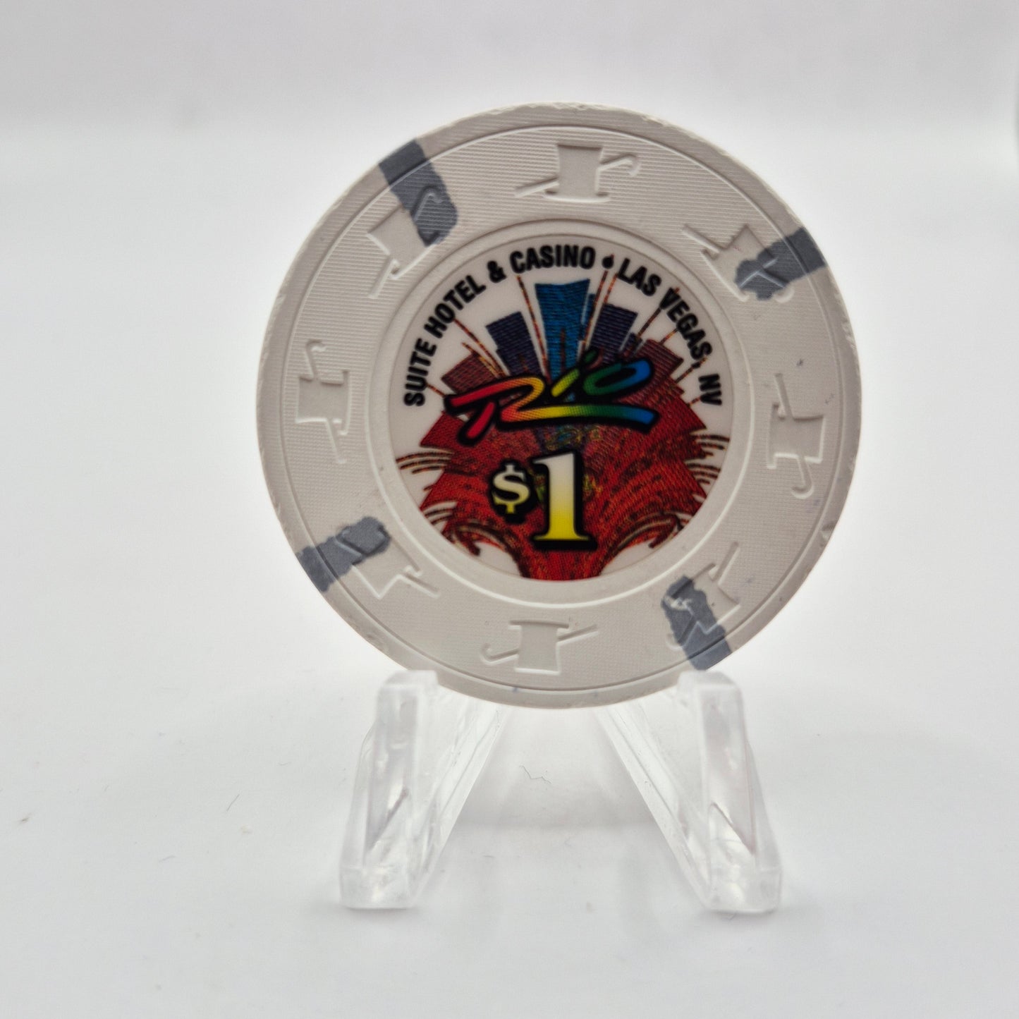 Rio Hotel Casino Las Vegas Nevada 2012 $1 Casino Chip D0550