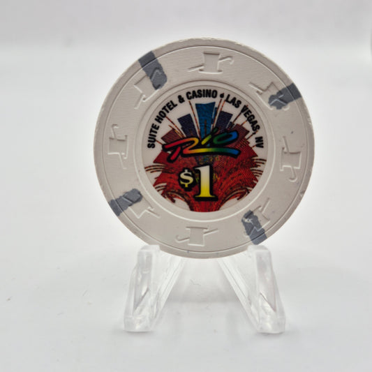Rio Hotel Casino Las Vegas Nevada 2012 $1 Casino Chip D0550