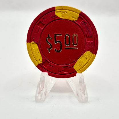 Sundance West Casino Las Vegas Nevada 1976 $5 Casino Chip N2241