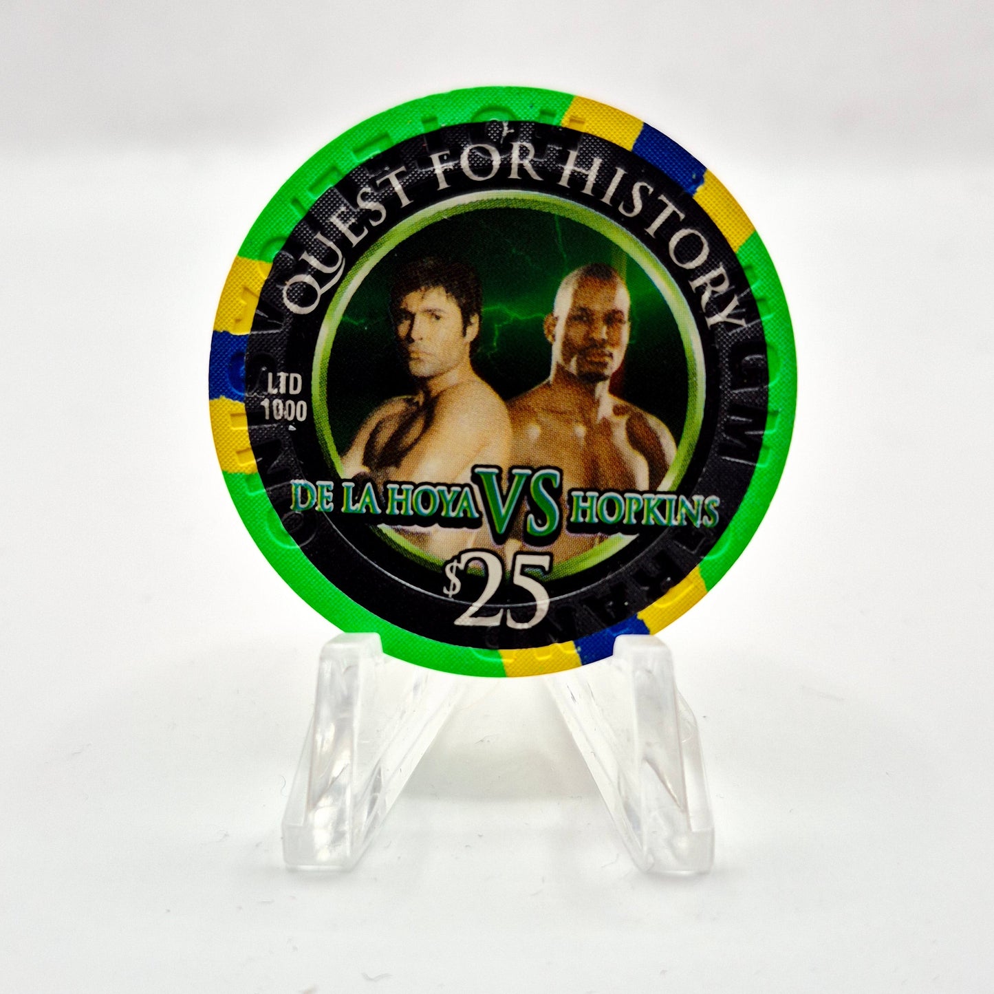 MGM Grand Resort Casino Las Vegas Nevada 2004 "De La Hoya vs. Hopkins"$25 Casino Chip E3927