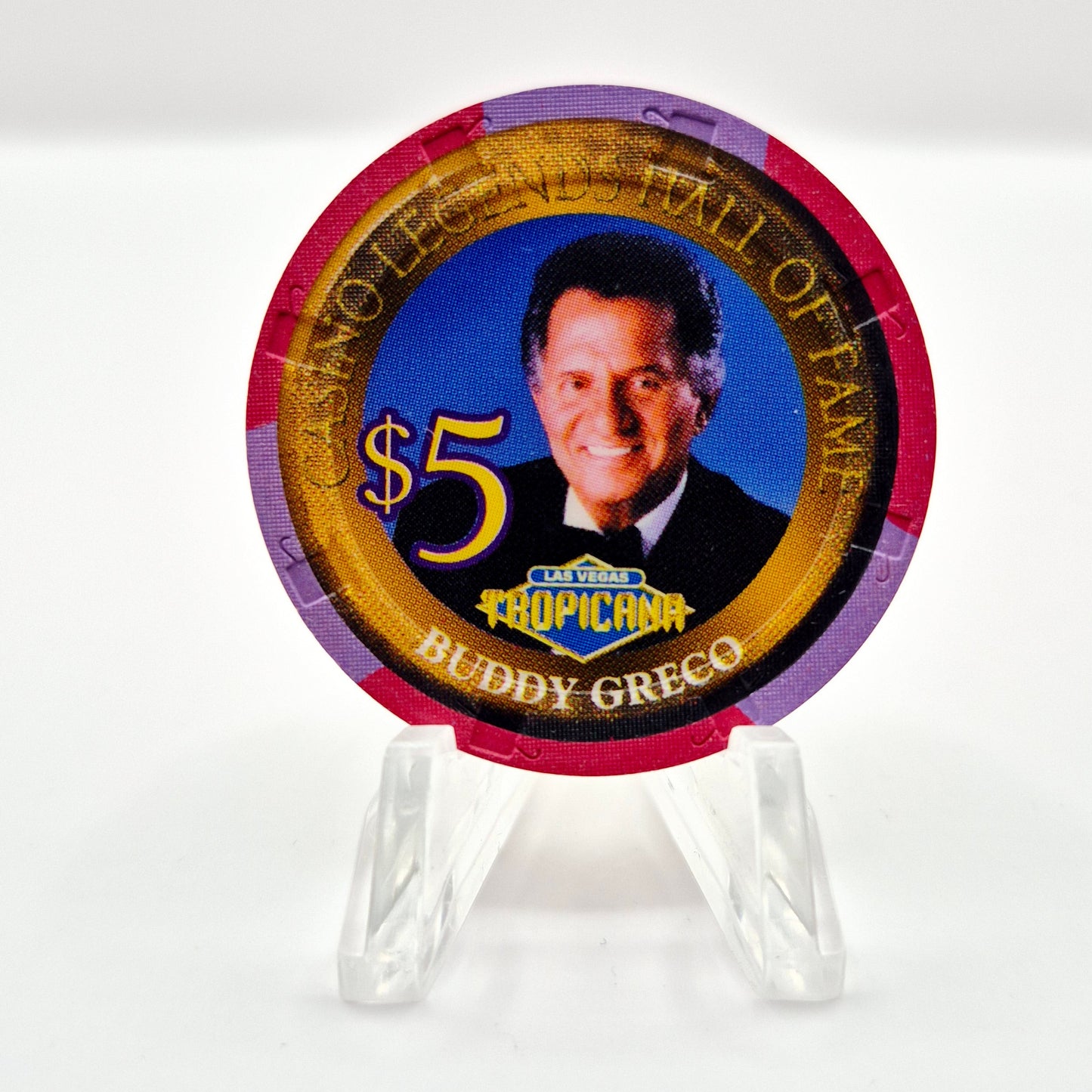 Tropicana Hotel Casino Las Vegas Nevada 2000 $5  'Buddy Greco' Casino Chip V5842  *LTD750