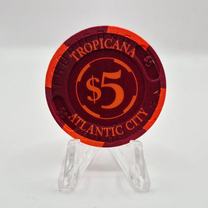 Tropicana Hotel Casino Atlantic City New Jersey $5 Casino Chip