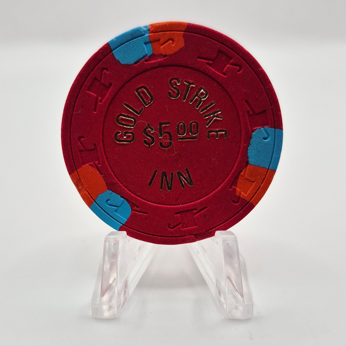 Gold Strike Inn Casino Boulder City Nevada 1994 $5 Casino Chip N2411 *Circulated