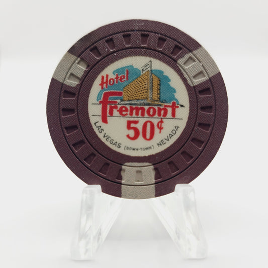 Fremont Hotel Casino Las Vegas Nevada 1955 $.50  Casino Chip N1643