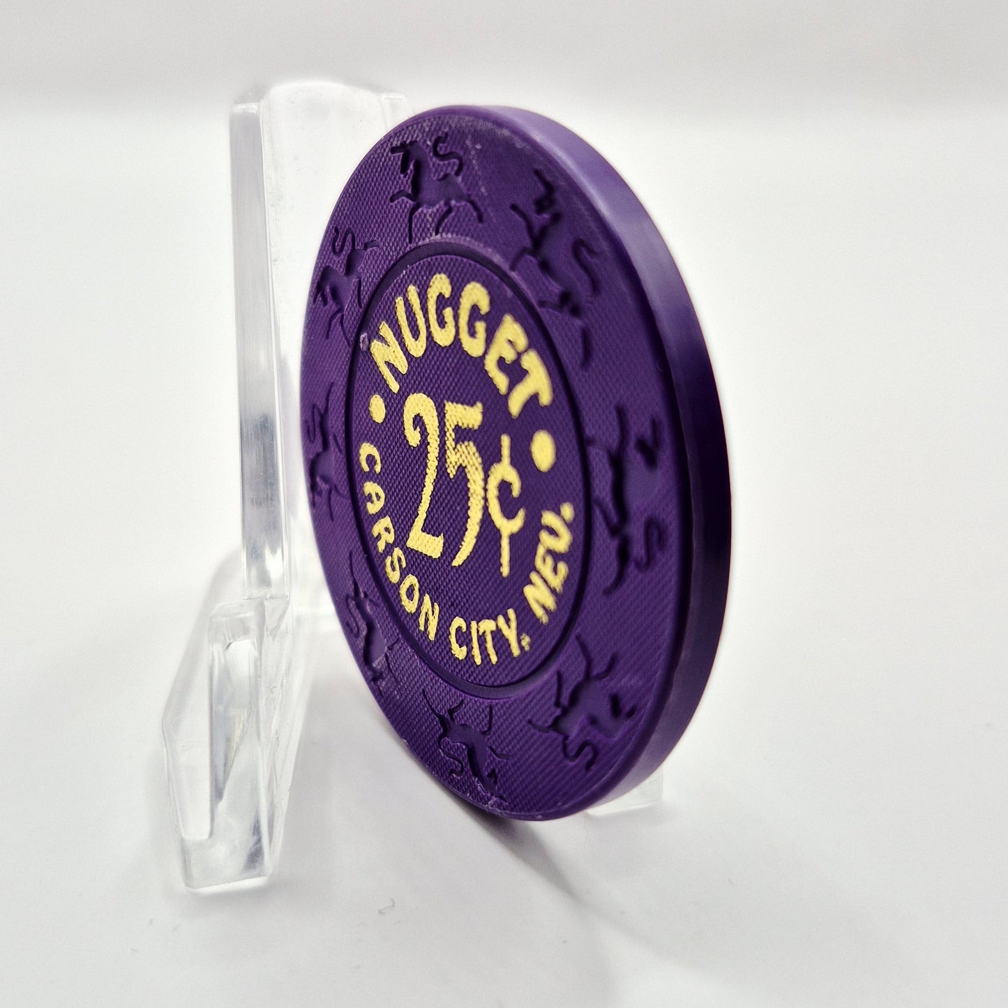 Carson City Nugget Carson City Nevada 1993 $.25 Casino Chip N7793.1 "Purple"