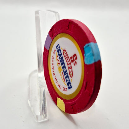 Ameristar Riverboat Hotel Casino Council Bluffs Iowa 2012 $5 Casino Chip *Circulated