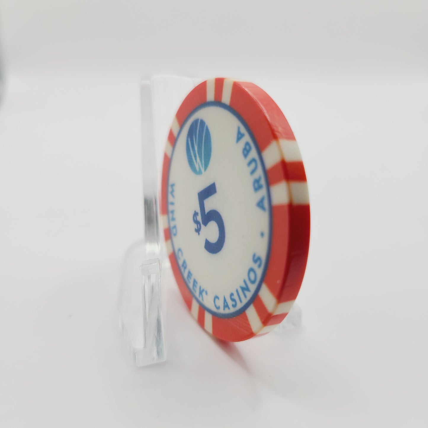 Wind Creek Crystal Casino Oranjestad Aruba $5 Casino Chip