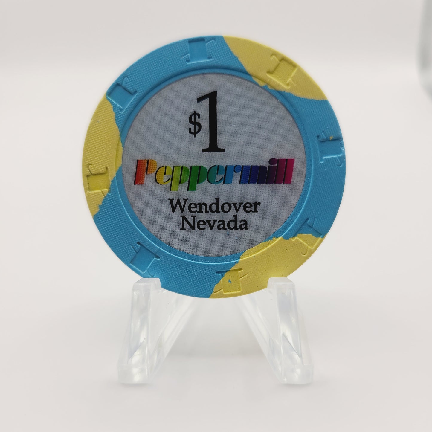 Peppermill Hotel Casino Wendover Nevada 2005 $1 Casino Chip E6387