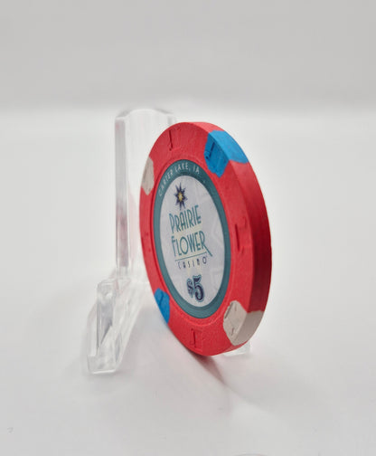 Prairie Flower Casino Carter Lake Iowa 2025 $5 Casino Chip