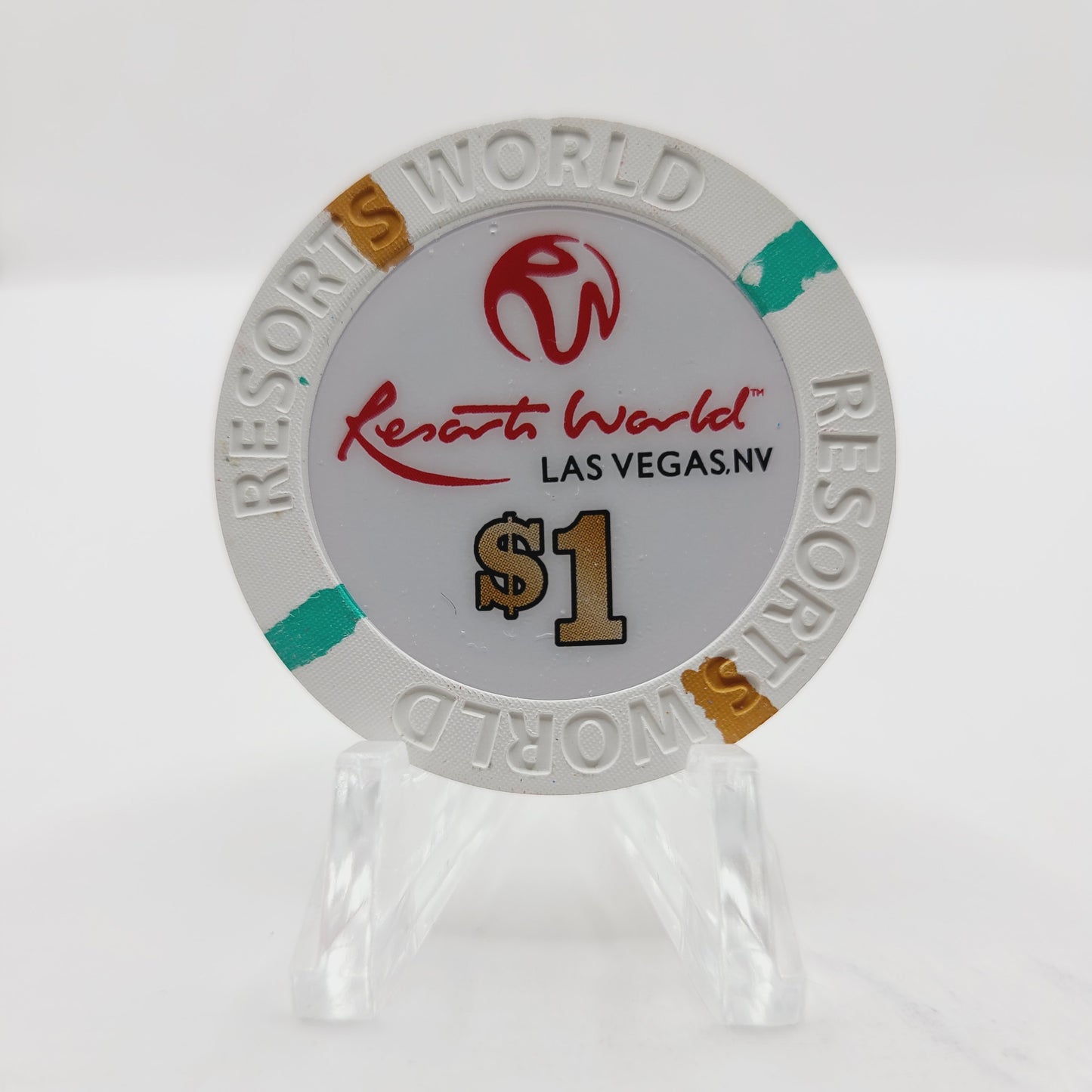 Resorts World Hotel Casino Las Vegas Nevada  2021 $1 Chip D3227