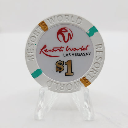 Resorts World Hotel Casino Las Vegas Nevada  2021 $1 Chip D3227