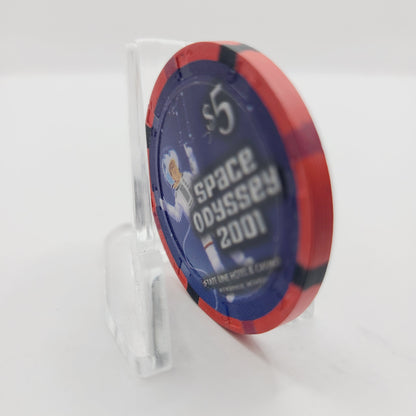 The Silver Smith Casino Resort Wendover Nevada "Space Odyssey 2001" $5 Casino Chip V6687 LTD 170