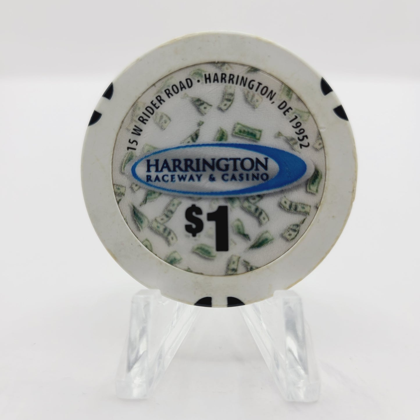 Harrington Raceway & Casino Harrington Delaware $1 Casino Chip