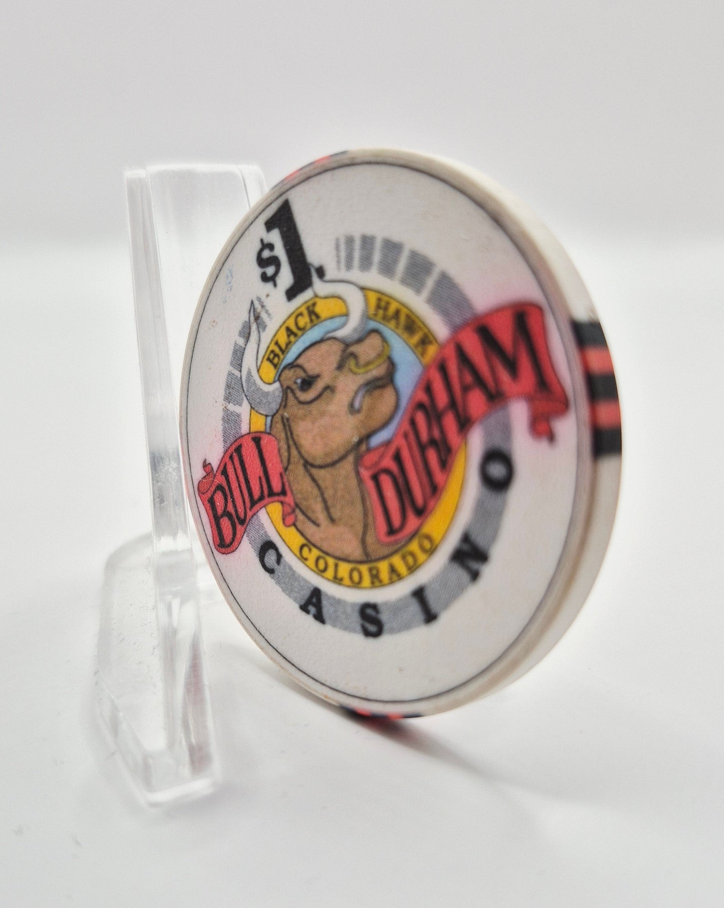 Bull Durham Casino & Saloon Black Hawk Colorado 1994 $1 Casino Chip