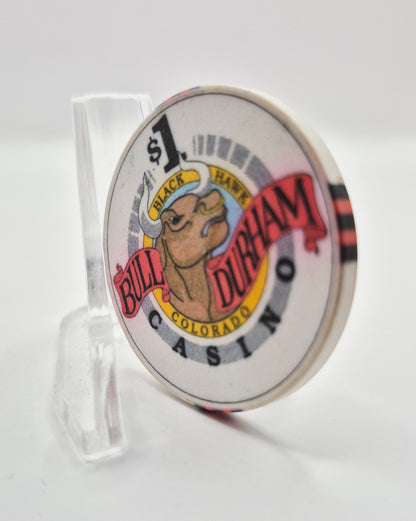 Bull Durham Casino & Saloon Black Hawk Colorado 1994 $1 Casino Chip