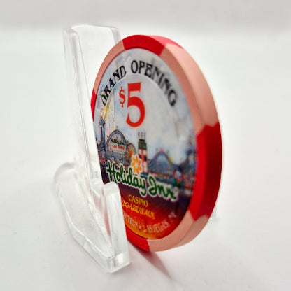 Holiday Inn Casino Boardwalk Las Vegas Nevada 1995 $5 Casino Chip N2373
