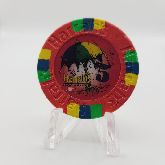 Harrah's Casino New Orleans Louisiana 2012 $5 Casino Chip "CIRCULATED"
