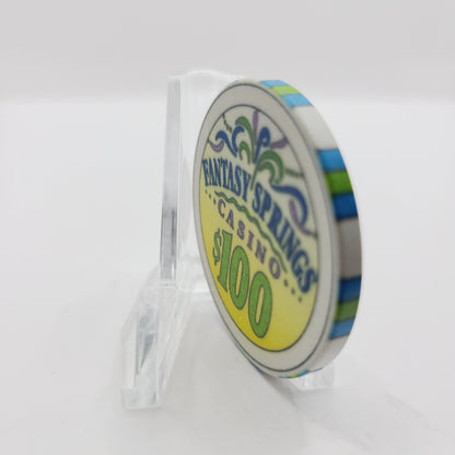 Fantasy Springs Resort Casino Indio California $100 Casino Chip