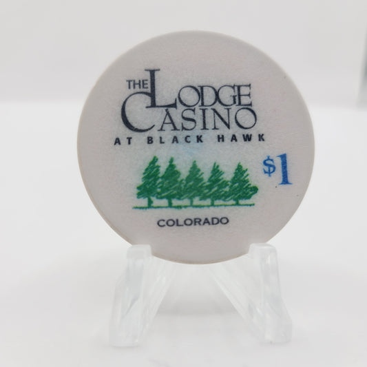 Lodge Casino & Hotel Black Hawk Colorado 1998 $1 Casino Chip
