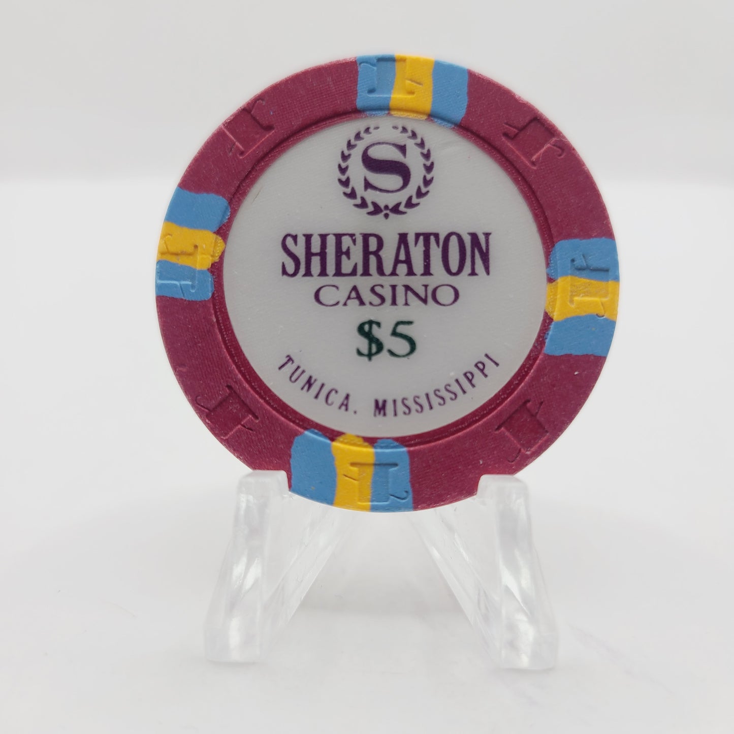 Sheraton Riverboat Hotel Casino Tunica Mississippi $5 Casino Chip