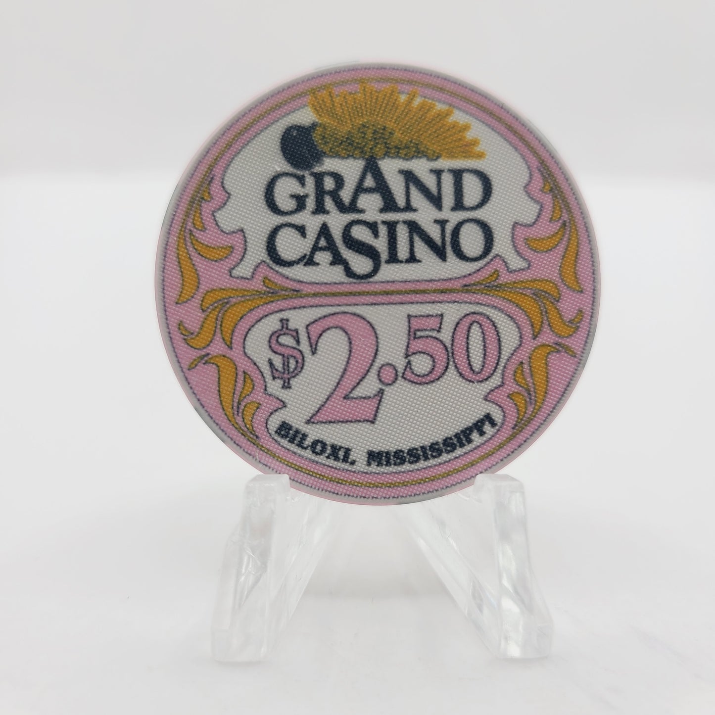 Grand Riverboat Casino Biloxi Mississippi $2.50 Casino Chip