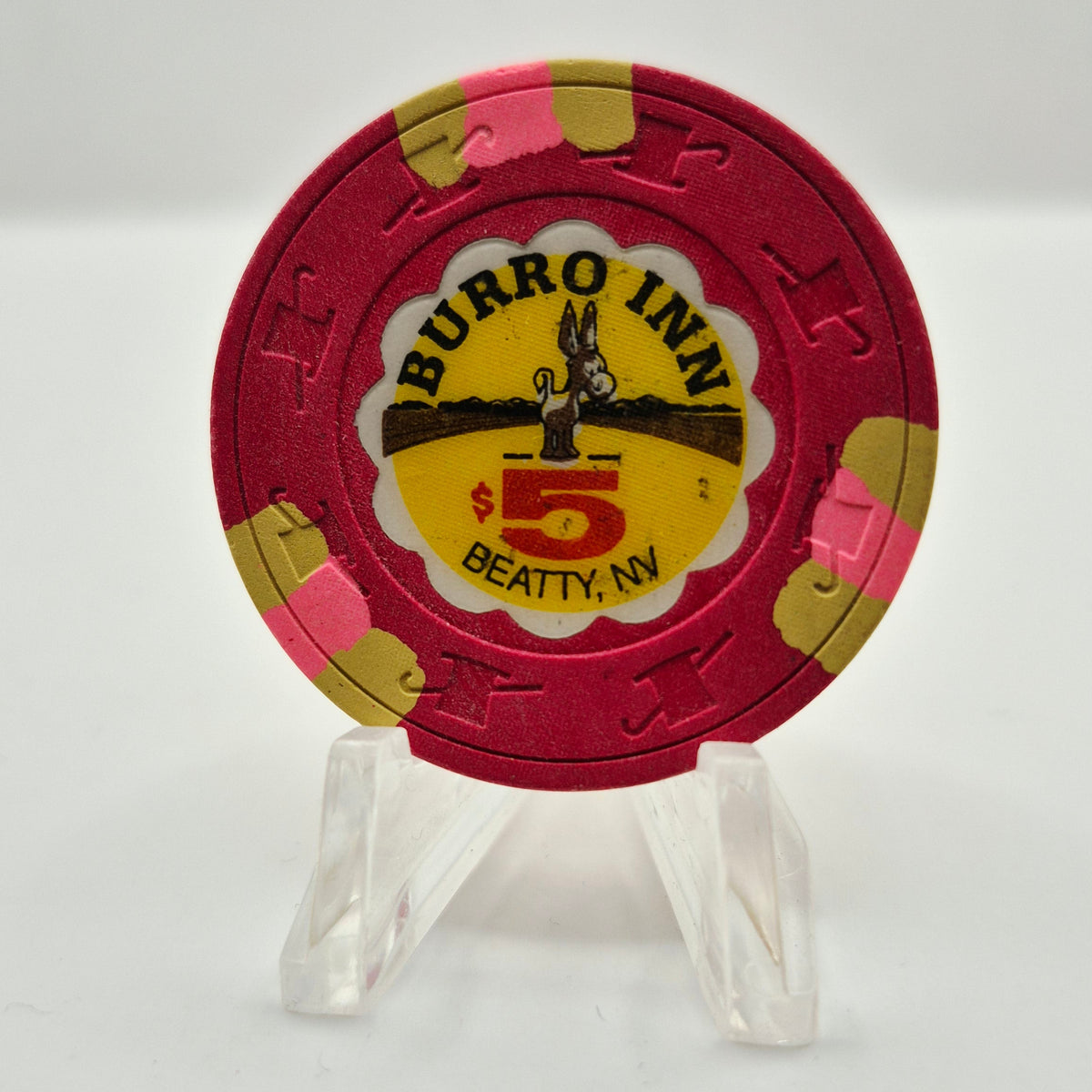 Burro Inn Casino Nevada 1991 $5 Casino Chip N7418