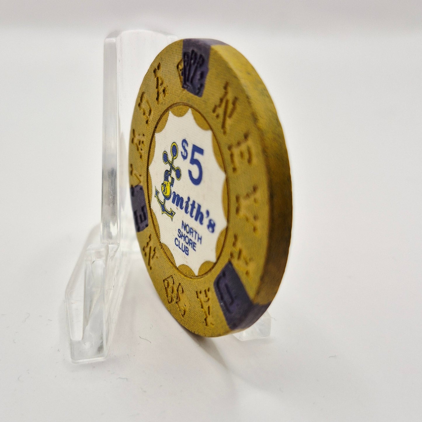 Smith's North Shore Club Lake Tahoe Nevada 1971 $5 Casino Chip N6901