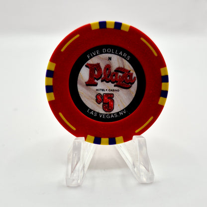 Plaza Hotel Casino Las Vegas Nevada 2026 $5 Casino Chip D3998