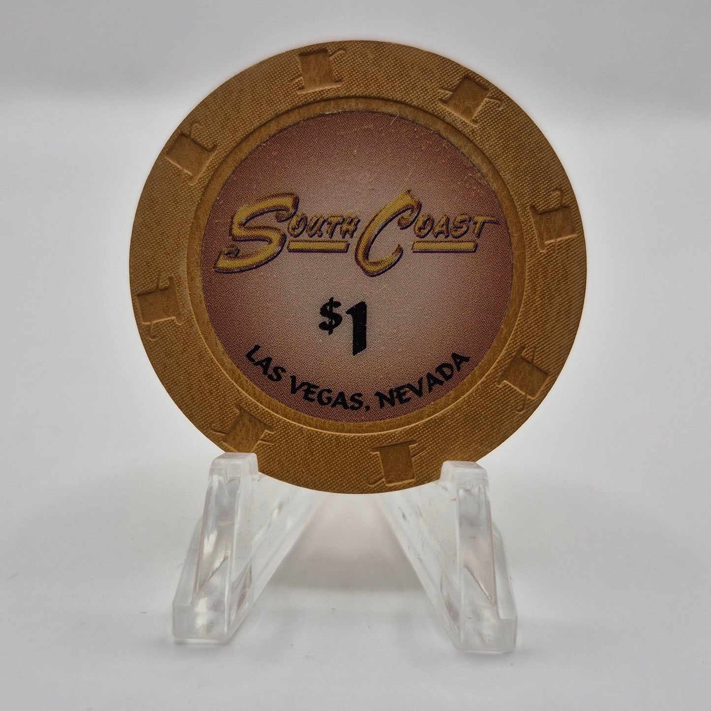South Coast Hotel CASINO  2005 $1 Casino Chip E4955 *UNC