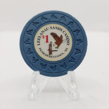 Leelanau Sands Casino Peshawbestown Michigan $1 Casino Chip
