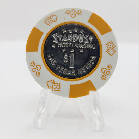 Stardust Casino Las Vegas Nevada $1 Coin Inlay Casino Chip N2230