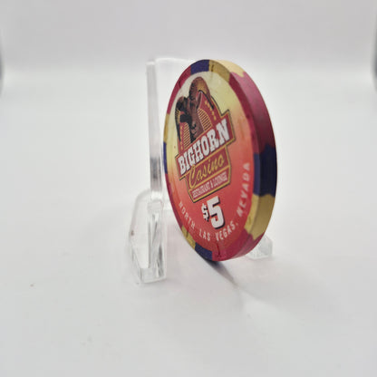 Bighorn Casino N.Las Vegas Nevada 1997 $5 Casino Chip N7997