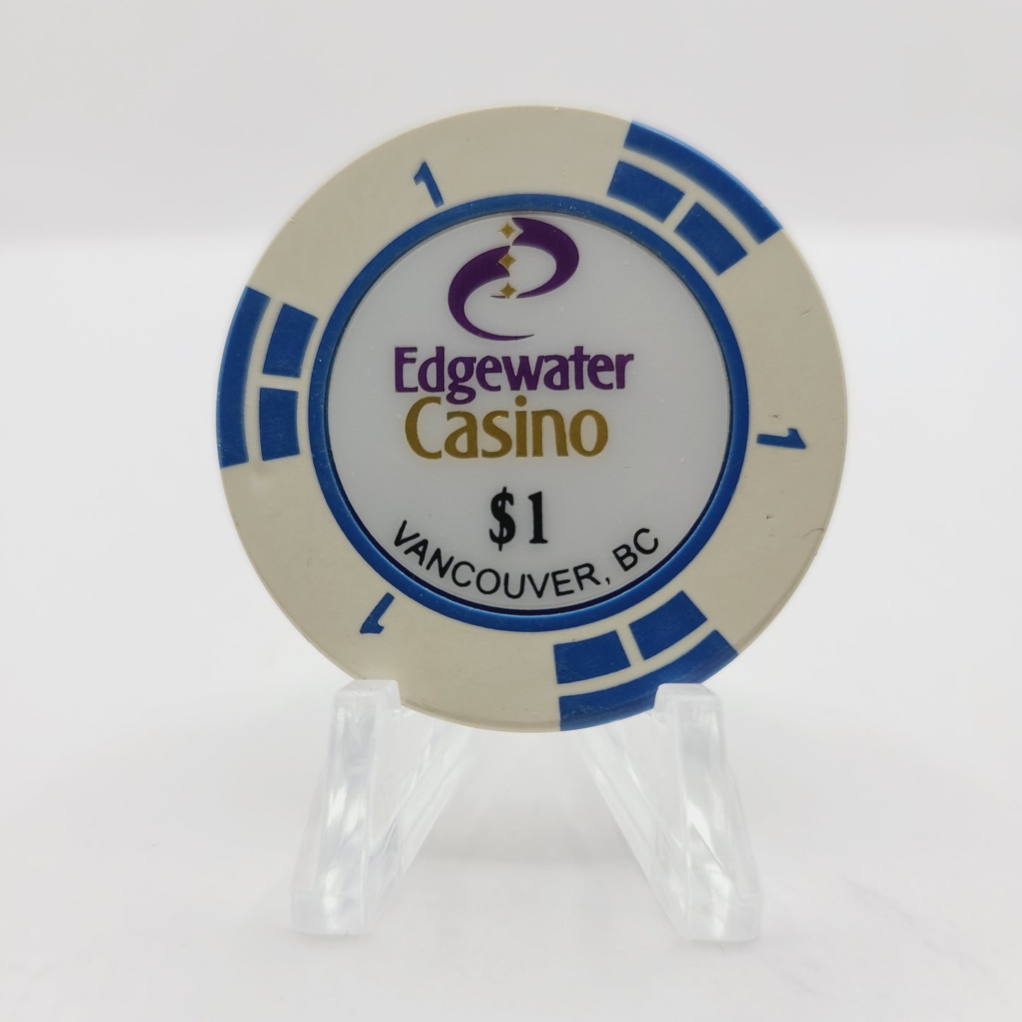 Edgewater Casino Vancouver British Columbia Canada $1 Casino Chip