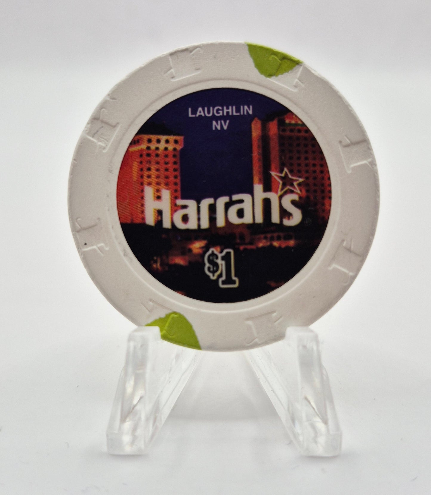 Harrah's Hotel Casino Laughlin Nevada 2007 $1 Casino Chip E6471