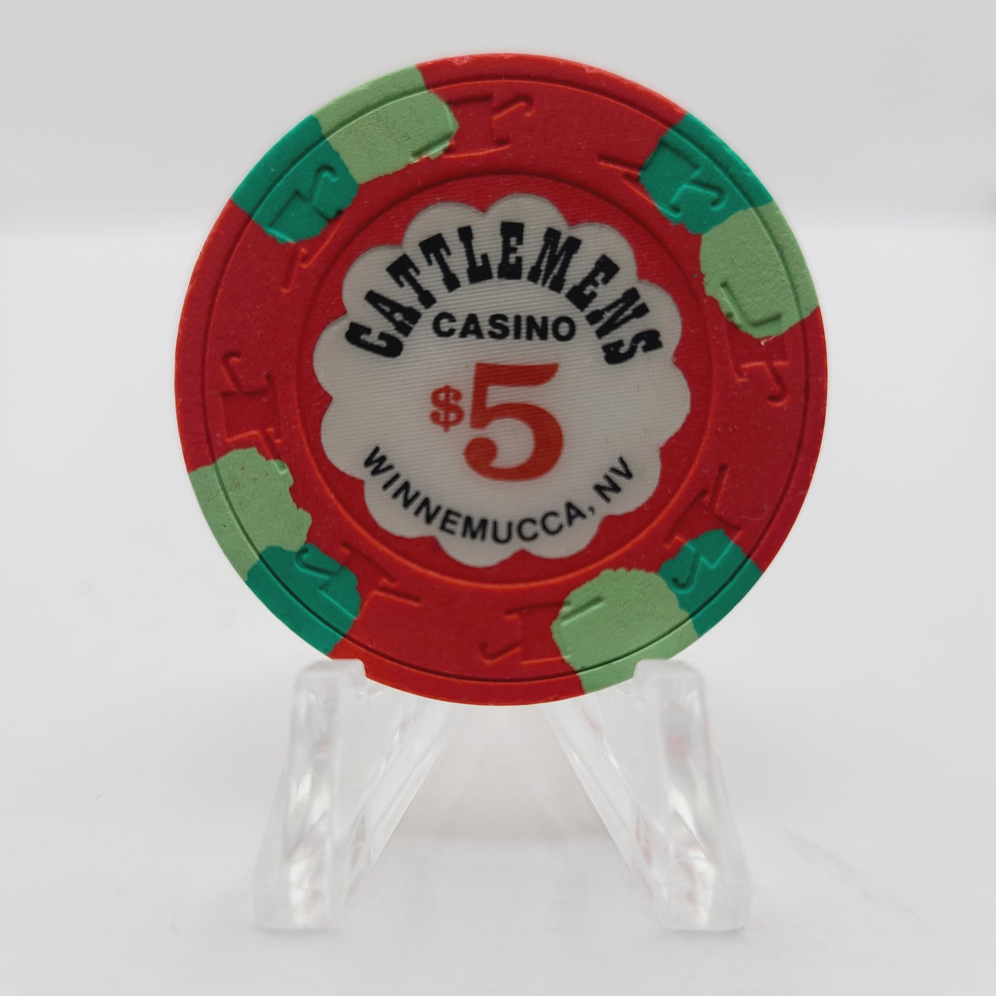 Cattlemens Casino Winnemucca Nevada 1985 $5 Casino Chip N2595