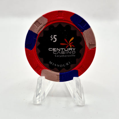 Century Casino Caruthersville Missouri 2020 $5 Casino Chip
