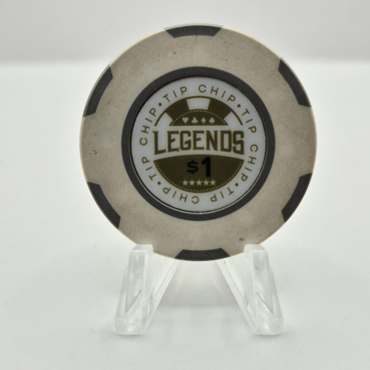 Legends Poker Room Houston Texas 2021 $1 "Tip Chip"