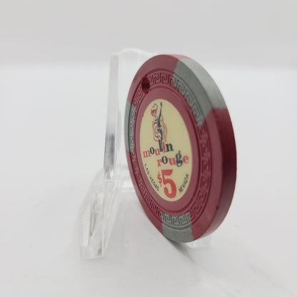 Moulin Rouge Casino Las Vegas Nevada 1955 $5 Casino Chip N1942.C