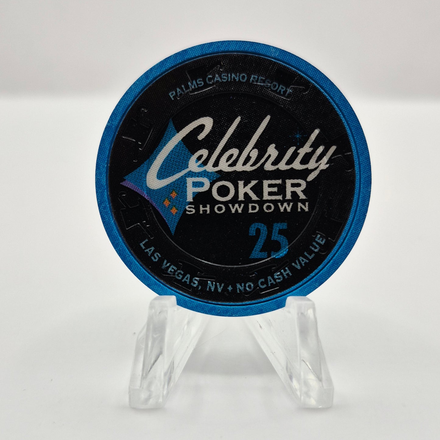 Palms Hotel Casino Las Vegas Nevada 2003 'CELEBRITY POKER'  Showdown 25 NCV Casino Chip