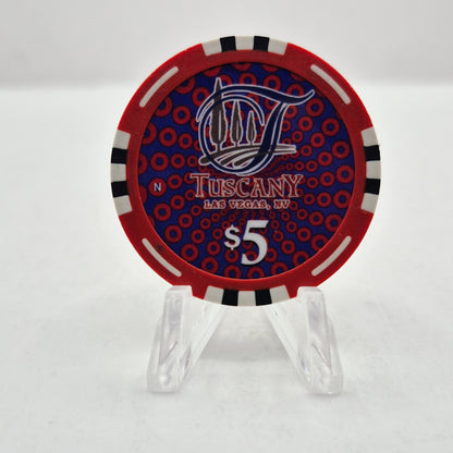 Tuscany Hotel Casino Las Vegas Nevada 2026 $5 Casino Chip