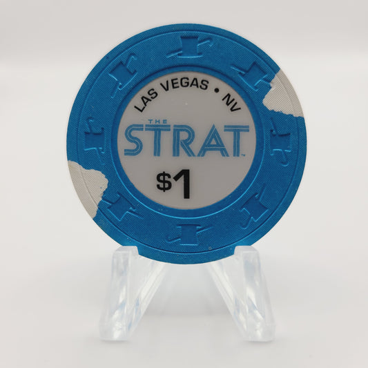 The Strat Hotel Casino Las Vegas Nevada 2019 $1 Casino Chip D2872