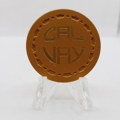 Cal Vay Card Room North Hollywood California 1969 Casino Chip CG033686