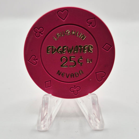 Edgewater Casino Laughlin Nevada 2001 $.25 Casino Chip V8383