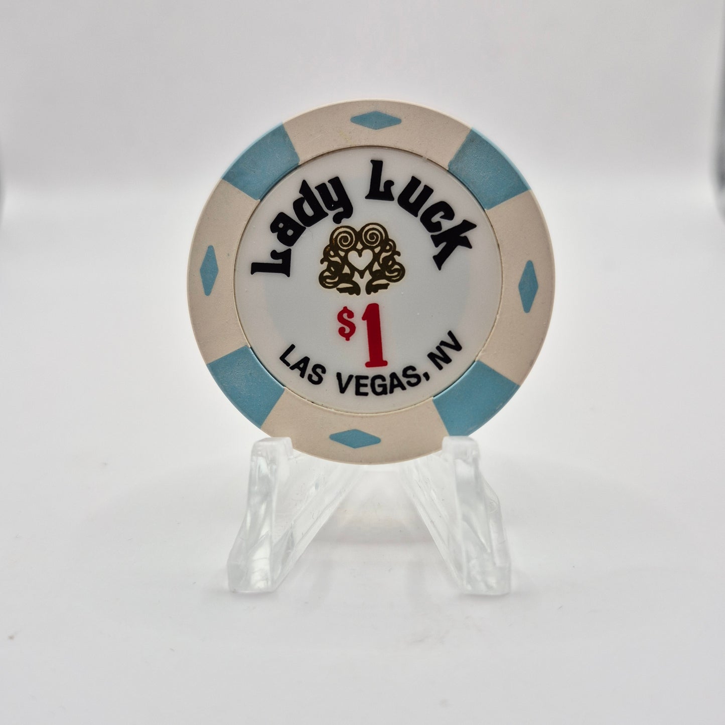 Lady Luck Hotel Casino Las Vegas Nevada 2001 $1 Casino Chip V9124