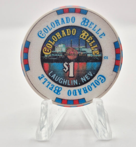 Colorado Belle Resort Casino Laughlin Nevada 2010 $1 Casino Chip D0012