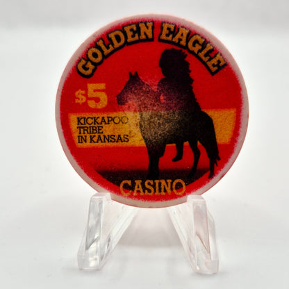Golden Eagle Casino Horton Kansas $5 Casino Chip