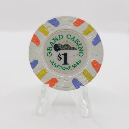 Grand Riverboat Casino Gulfport Mississippi $1 Casino Chip