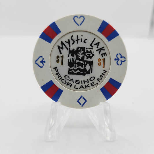 Mystic Lake Hotel Casino Prior Lake Minnesota $1 Casino Chip