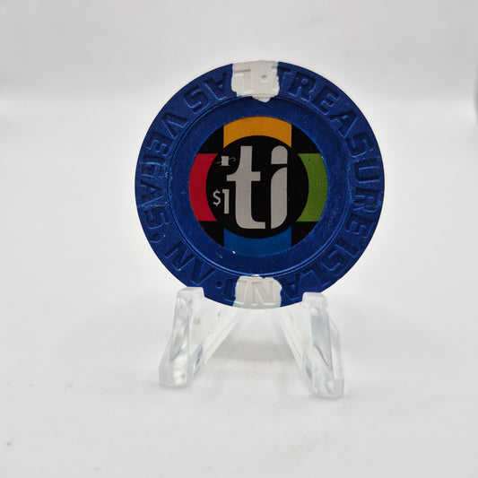 Treasure Island Casino Las Vegas Nevada 2010 $1 Casino Chip E9687